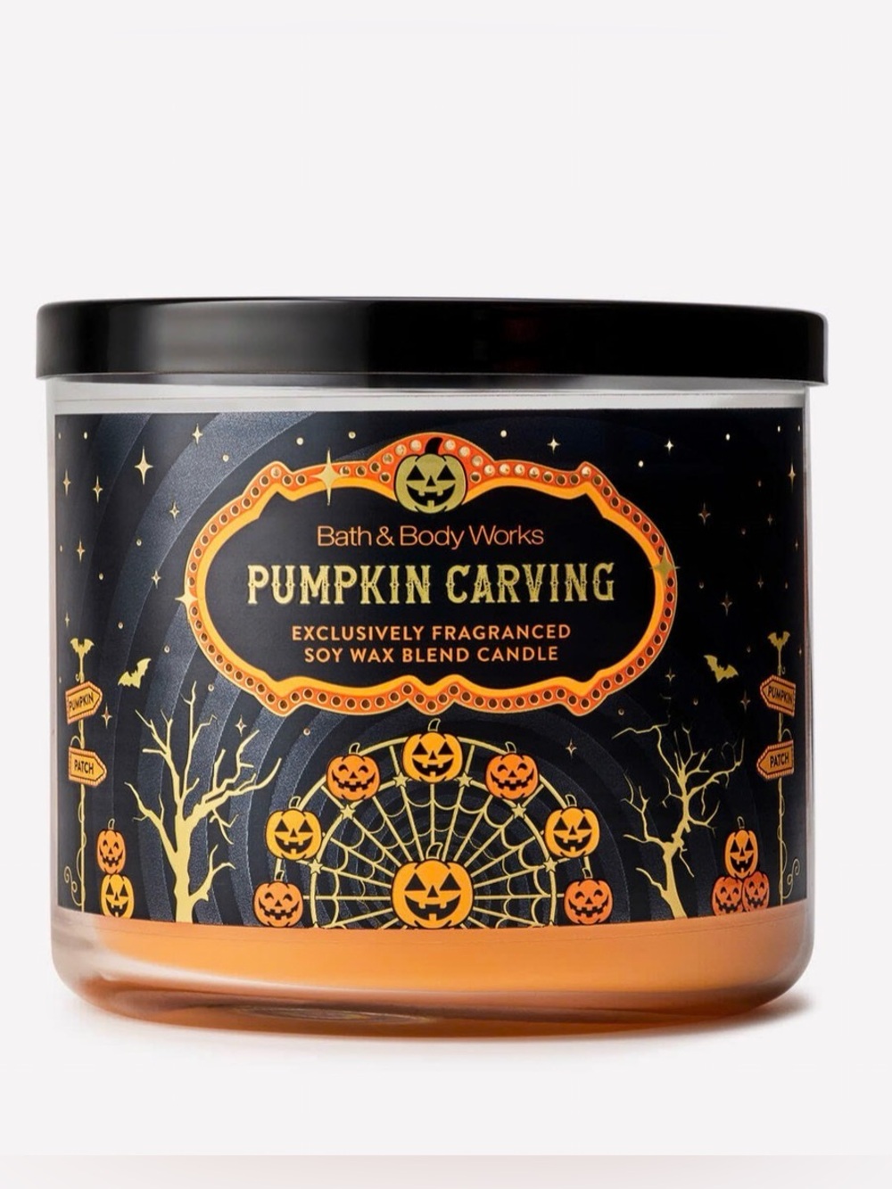 Bath & BodyWorks 2026 Pumpkin Carving 3-Wick Candle